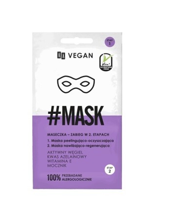 AA Vegan Face Mask-treatment in 2 Stages Cleansing-regenerating 2x5ml