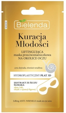 Bielenda Youth Treatment Lifting Anti-wrinkle Eye Mask 1pc