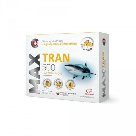 Colfarm Max Tran 500 Shark Liver Oil With Vitamins A D E 60 Capsules