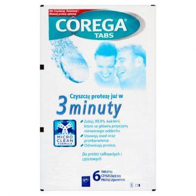 Corega Tabs Denture Cleansing Tablets 6 pcs