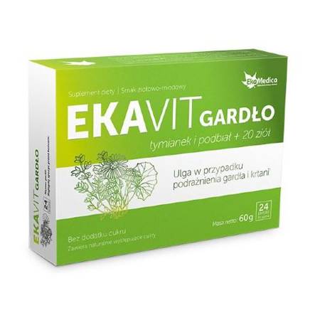 EkaMedica EkaVit Throat with Thyme 24 Lozenges