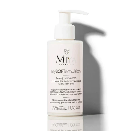 Miya MySOFTemulsion Micellar Emulsion for Make-up Removal and Cleansing 140ml