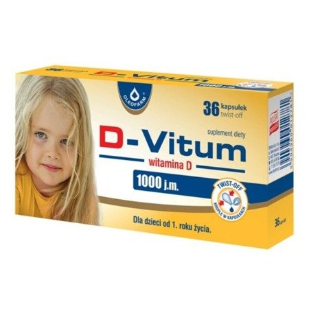 Oleofarm D-Vitum Vitamin D1000 IU For Infants 36 Capsules