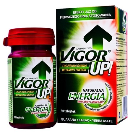 Vigor Up Vitamins and Minerals Stimulating Ingredients 30tabs.