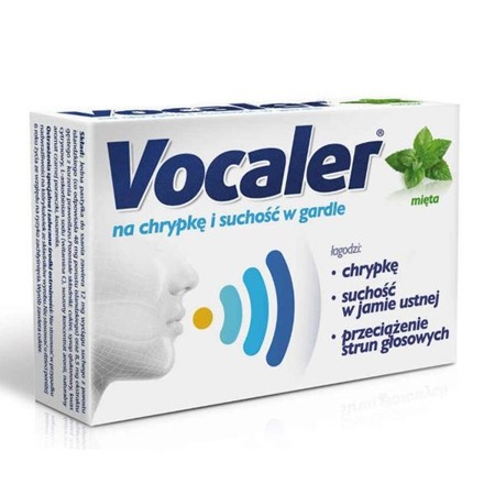 Vocaler Med for Hoarseness and a Dry Throat Menthol Flavor 12pastilles