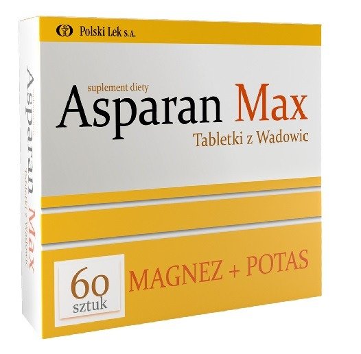 Asparan Max Magnez I Potas 60 Tabletek Polski Lek S A Polska
