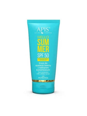 Apis Hello Summer SPF 50 Krem do Opalania Twarzy z Nektarem Komórkowym 50ml