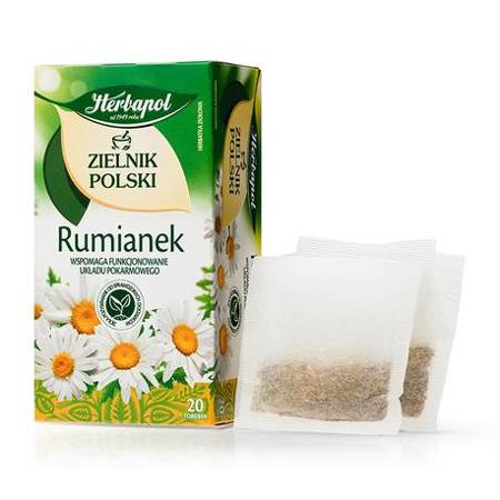 Herbatka Fix Rumianek 20 Szt. Wspomaga Prawidłowe Działanie Układu Pokarmowego