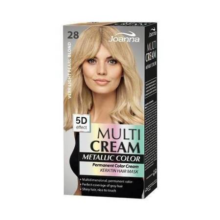 Joanna Multi Cream Color Farba Bardzo Jasny Perlowy Blond  5D Effect nr28