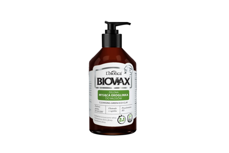 L'biotica Biovax Myjąca Ekoglinka Zielona Szampon 200ml