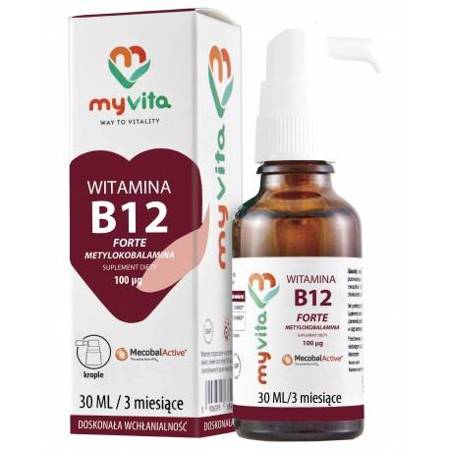MY VITA NATURALNA WITAMINA B12 KROPLE 30 ML