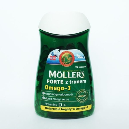 Mollers Forte Tran Omega-3 w Kapsułkach 112 szt